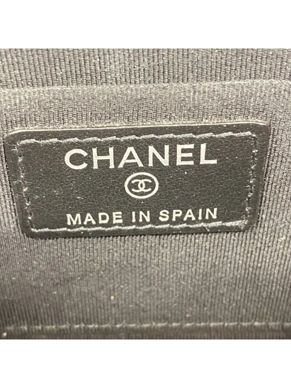 Chanel Wallet Boy Stitch Lambskin Black Silver